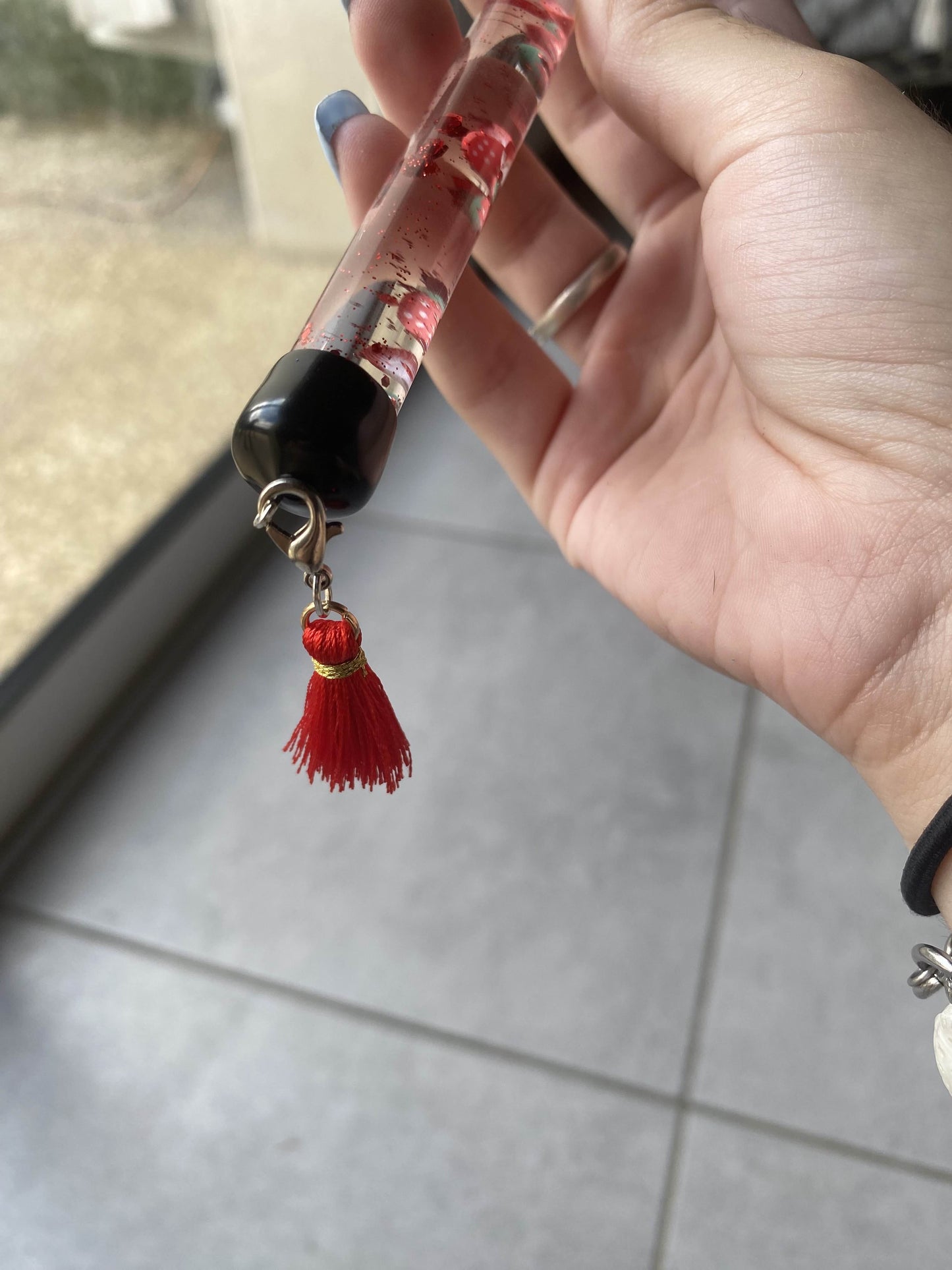 Jouet rouge & argenté