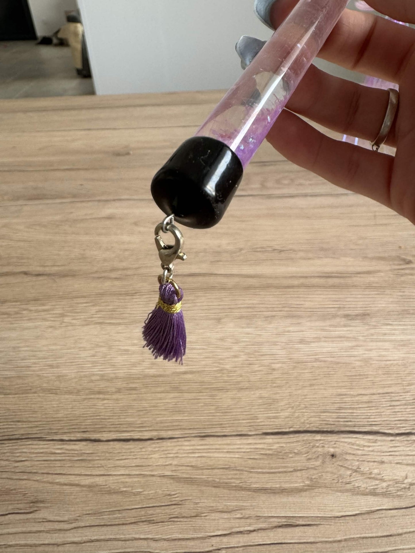 Jouet violet & argenté